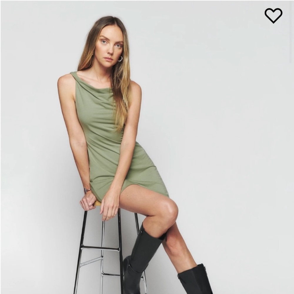 Reformation Kailea knit green dress- new with tags